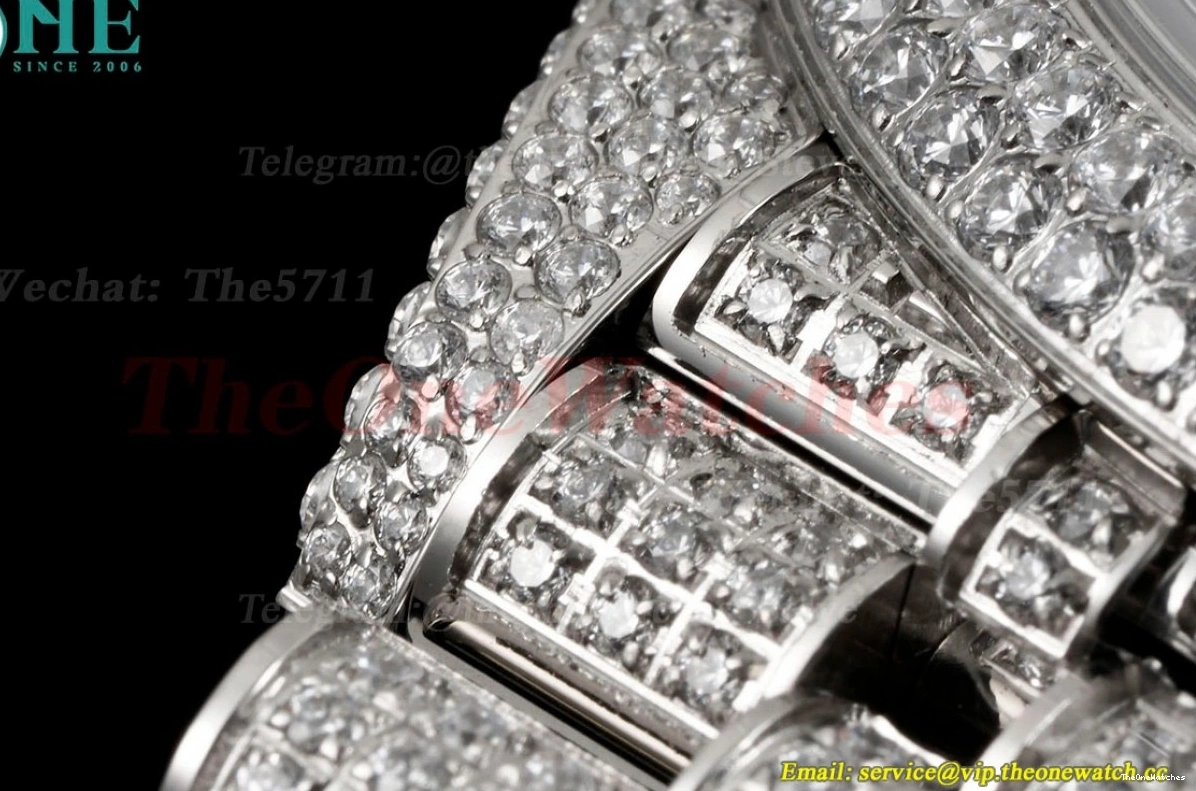 Diamonds A2824 SS GMF Datejust 41mm 904L SS Full Dia Stk 0223